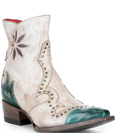 Bed Stu Frio Studded Leather Western Booties