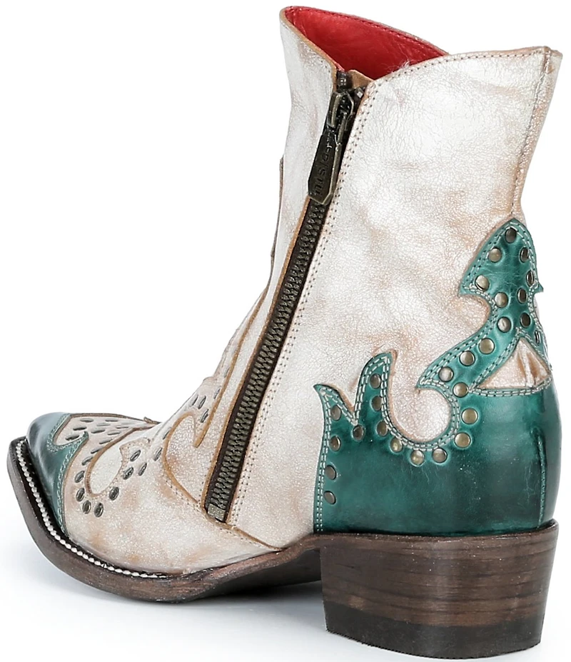Bed Stu Frio Studded Leather Western Booties