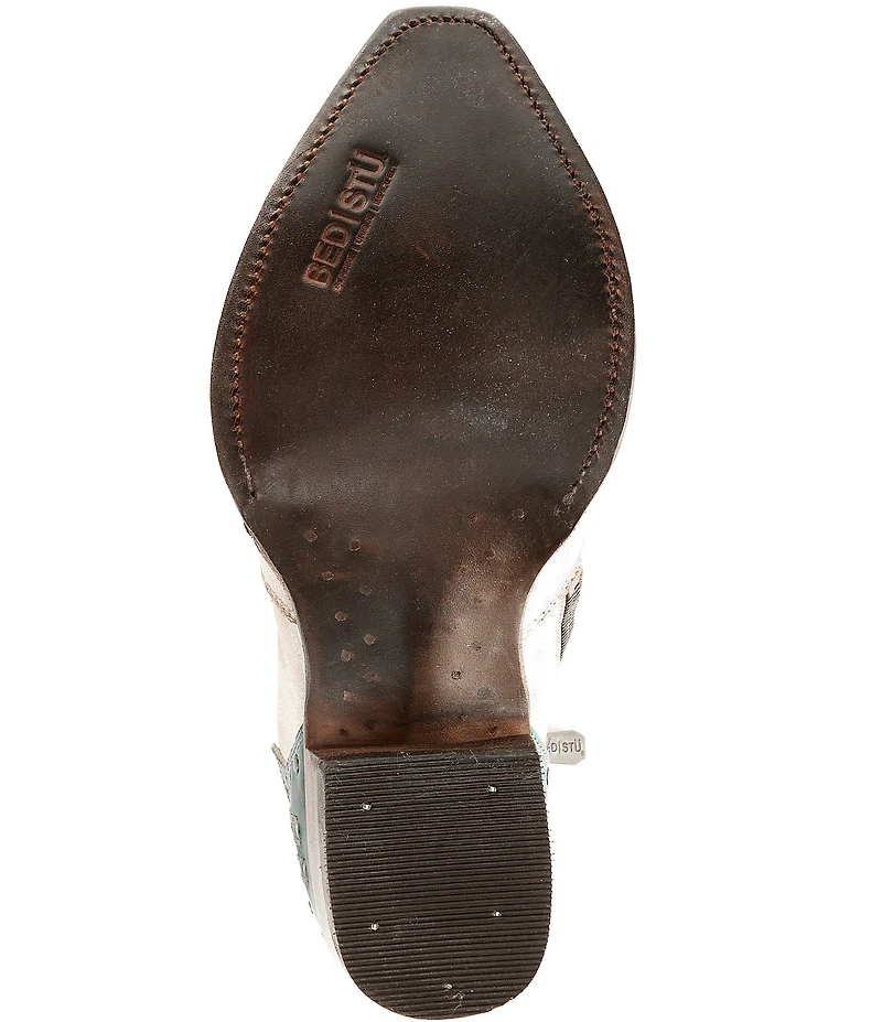 Bed Stu Frio Studded Leather Western Booties