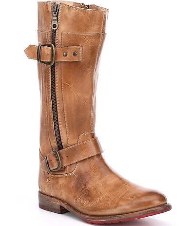 Bed Stu Gogo Tall Leather Lug Sole Boots