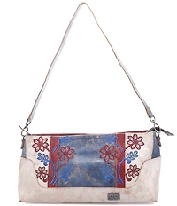 Bed Stu Hyperbolic Floral Embroidered Shoulder Bag