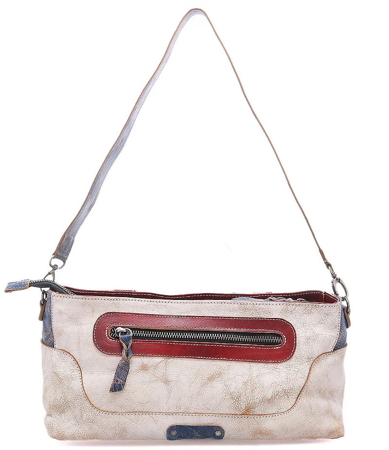 Bed Stu Hyperbolic Floral Embroidered Shoulder Bag