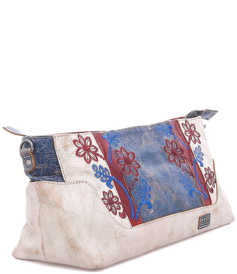 Bed Stu Hyperbolic Floral Embroidered Shoulder Bag
