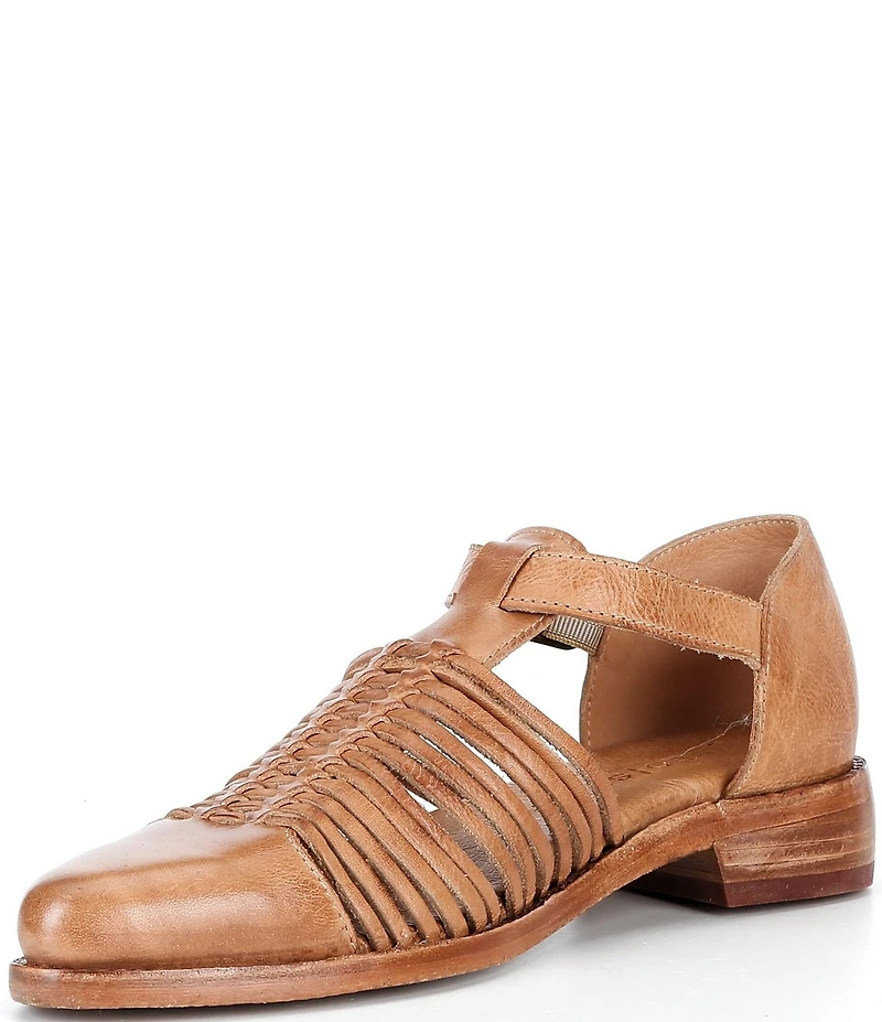 Bed Stu Kenna Leather Cap Toe Fisherman