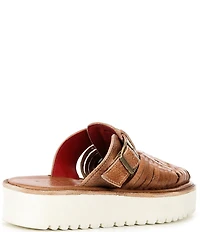 Bed Stu Linette Leather Huarache Platform Mules