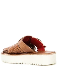 Bed Stu Linette Leather Huarache Platform Mules