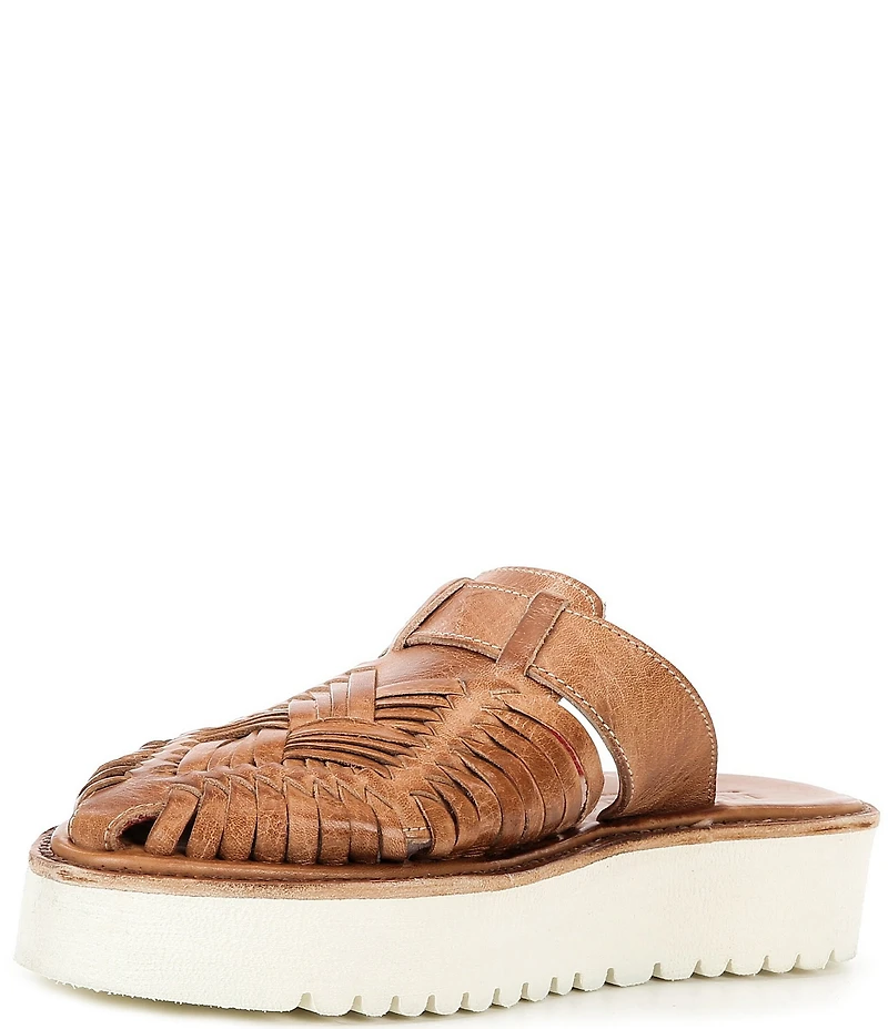 Bed Stu Linette Leather Huarache Platform Mules