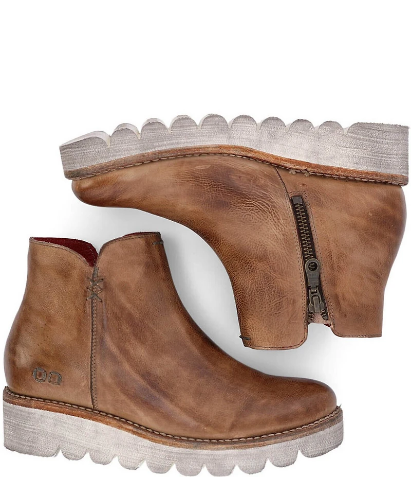 Bed Stu Lydyi Leather Platform Booties