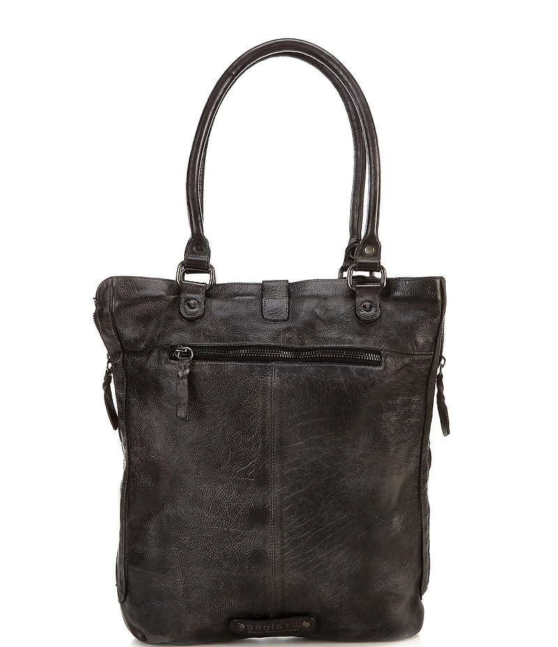 Bed Stu Mildred North South Leather Slouchy Zip Tote Bag
