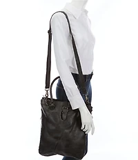 Bed Stu Mildred North South Leather Slouchy Zip Tote Bag