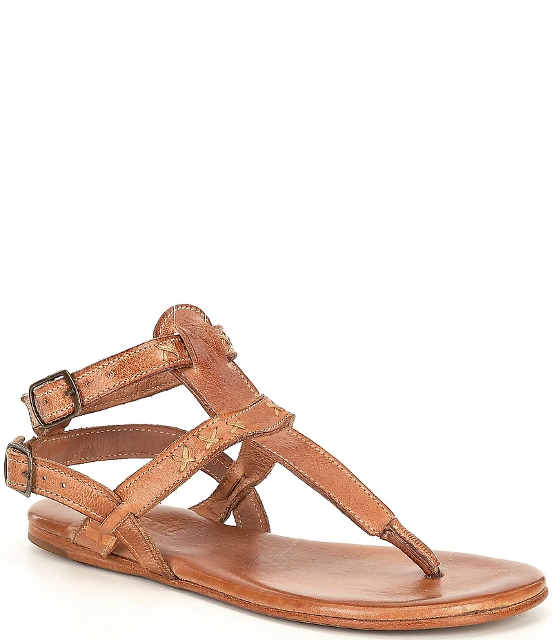 Bed Stu Moon Leather T-Strap Sandals