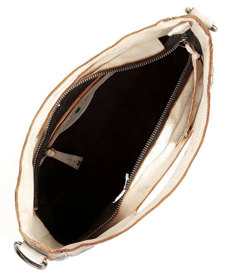 Bed Stu Orchid Woven Leather Satchel Crossbody Bag