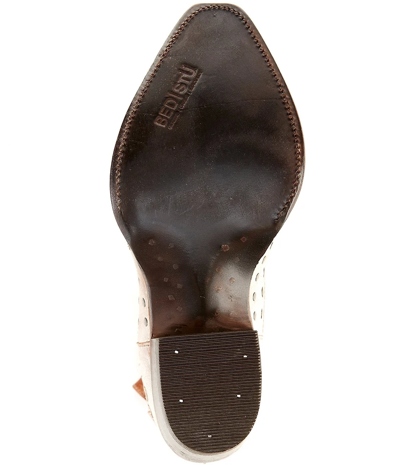 Bed Stu Raise Studded Leather Western Inspired Booties