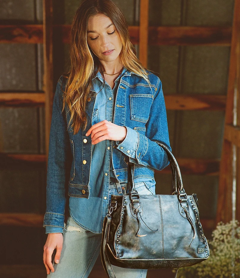 Bed Stu Rockababy Hand Washed Leather Satchel Bag