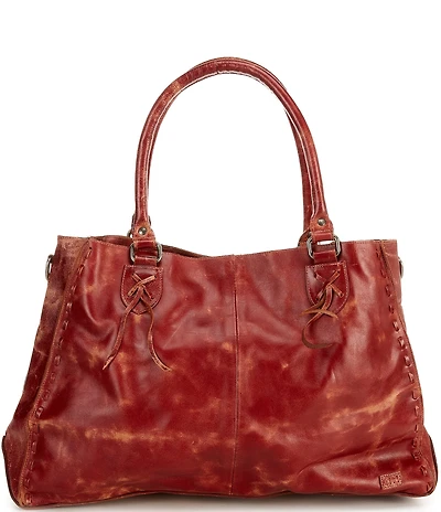 Bed Stu Rockaway Cherry Lacquer Lux Satchel Bag