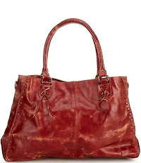 Bed Stu Rockaway Cherry Lacquer Lux Satchel Bag