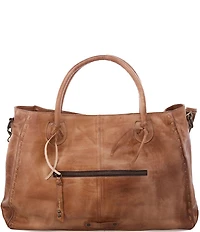 Bed Stu Rockaway Stitch-Detail Distressed Satchel Bag