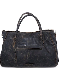 Bed Stu Rockaway Stitch-Detail Distressed Satchel Bag