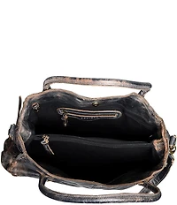 Bed Stu Rockaway Stitch-Detail Distressed Satchel Bag