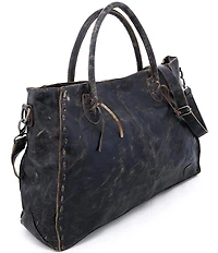 Bed Stu Rockaway Stitch-Detail Distressed Satchel Bag
