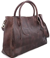 Bed Stu Rockaway Stitch-Detail Distressed Satchel Bag