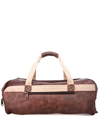 Bed Stu Ruslan Leather Canvas Detail Weekender Duffle Bag