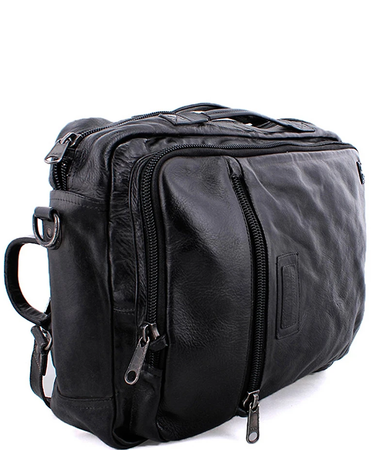 Bed Stu Unisex Socrates Leather Convertible Backpack Briefcase Bag