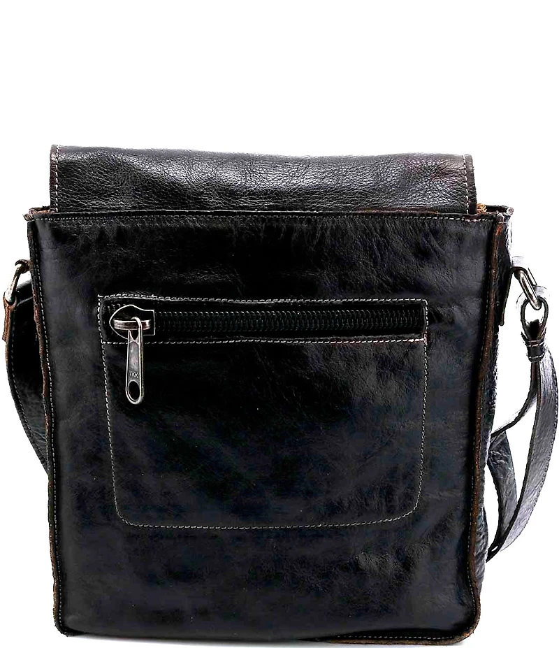 Bed Stu Venice Beach Black Rustic Buckled Crossbody Bag