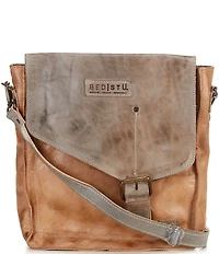 Bed Stu Venice Beach Rustic Leather Buckled Crossbody Bag