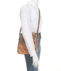 Bed Stu Venice Beach Rustic Leather Buckled Crossbody Bag
