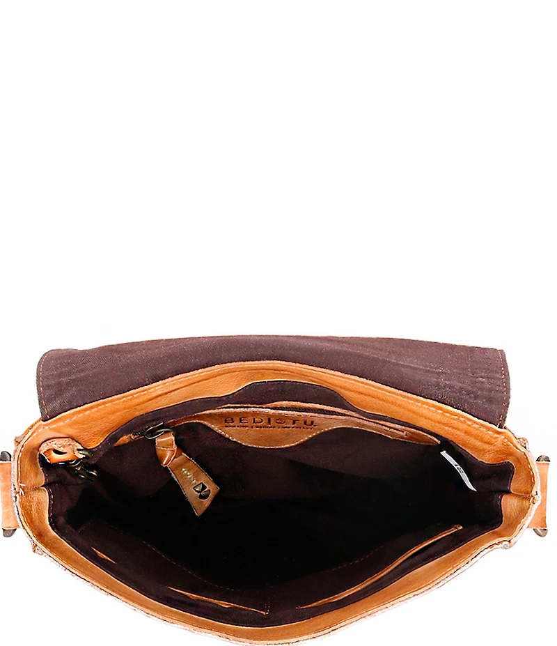 Bed Stu Venice Beach Rustic Leather Buckled Crossbody Bag