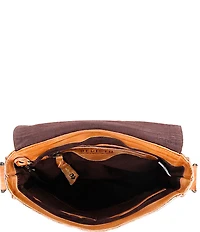 Bed Stu Venice Beach Rustic Leather Buckled Crossbody Bag