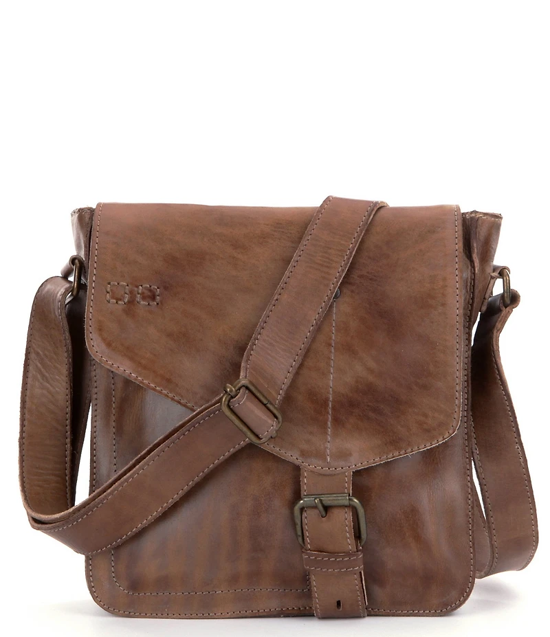 Bed Stu Venice Beach Weathered Leather Buckle Crossbody Bag