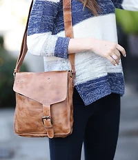 Bed Stu Venice Beach Weathered Leather Buckle Crossbody Bag