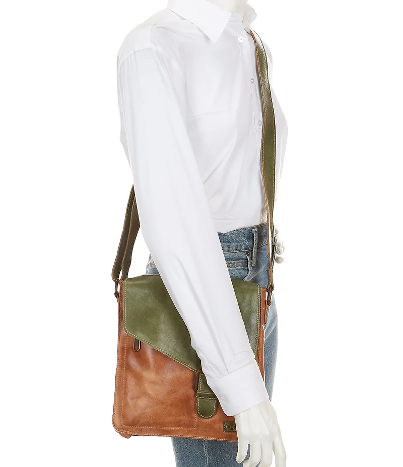 Bed Stu Venice Beach Flap Tan Forest Rustic Crossbody Bag