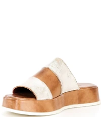 Bed Stu Vext Leather Banded Slide Sandals