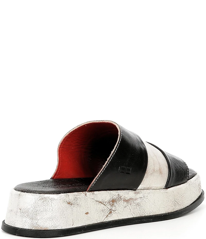 Bed Stu Vext Leather Banded Slide Sandals