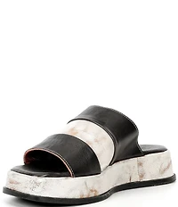 Bed Stu Vext Leather Banded Slide Sandals