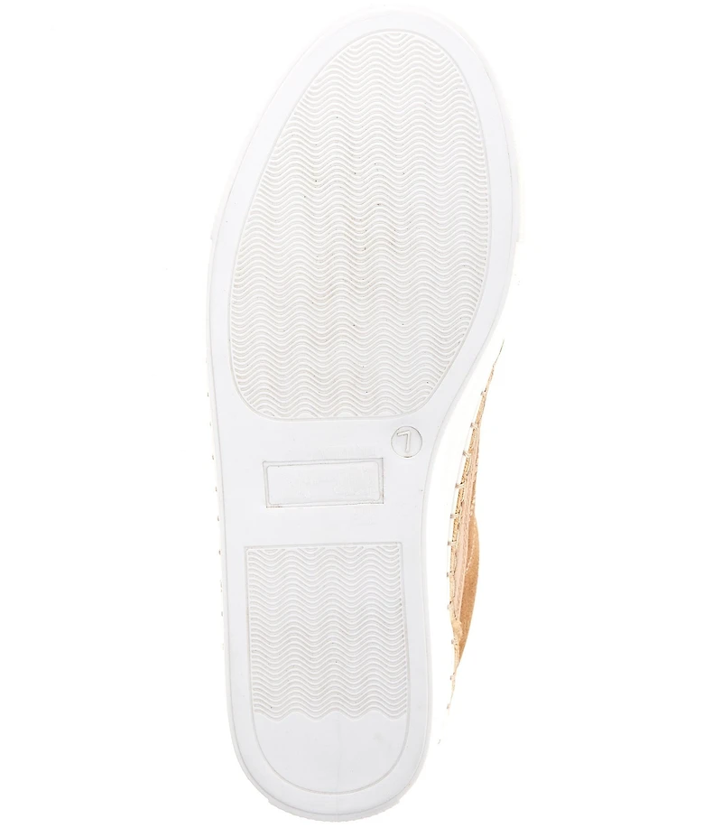 Roan Void Leather and Suede Whipstitch Lace Up Sneakers