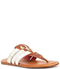 Bed Stu Yoli Leather Triple Banded Thong Sandals