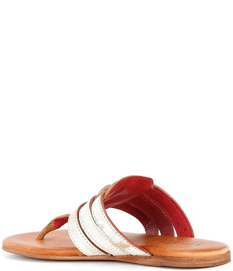 Bed Stu Yoli Leather Triple Banded Thong Sandals