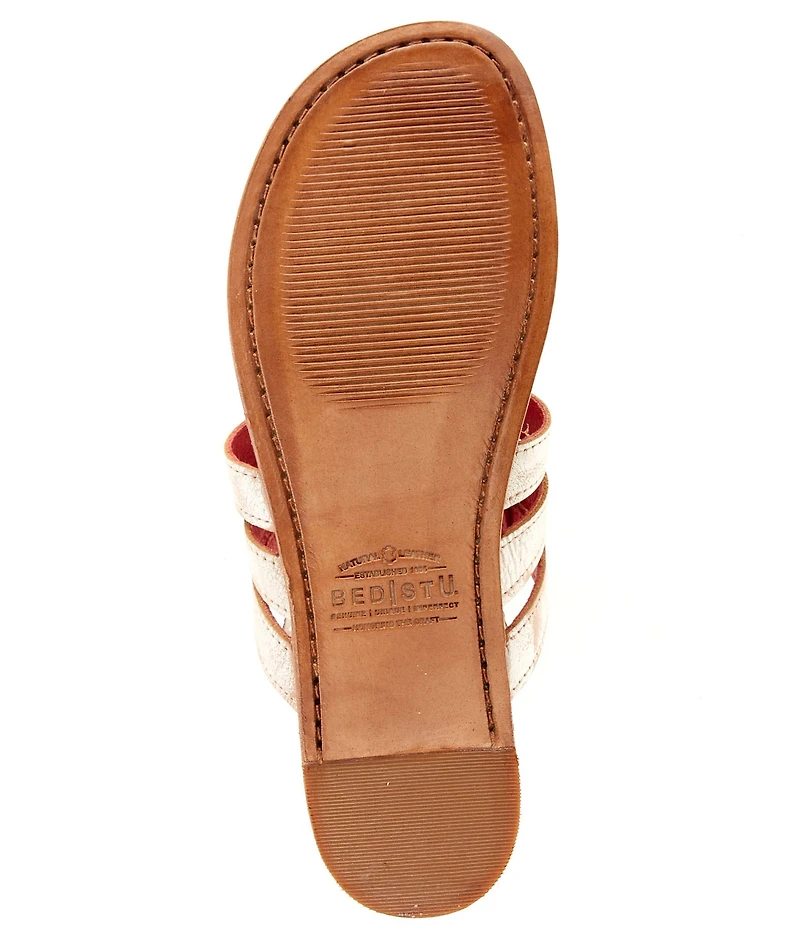 Bed Stu Yoli Leather Triple Banded Thong Sandals