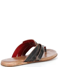 Bed Stu Yoli Leather Triple Banded Thong Sandals