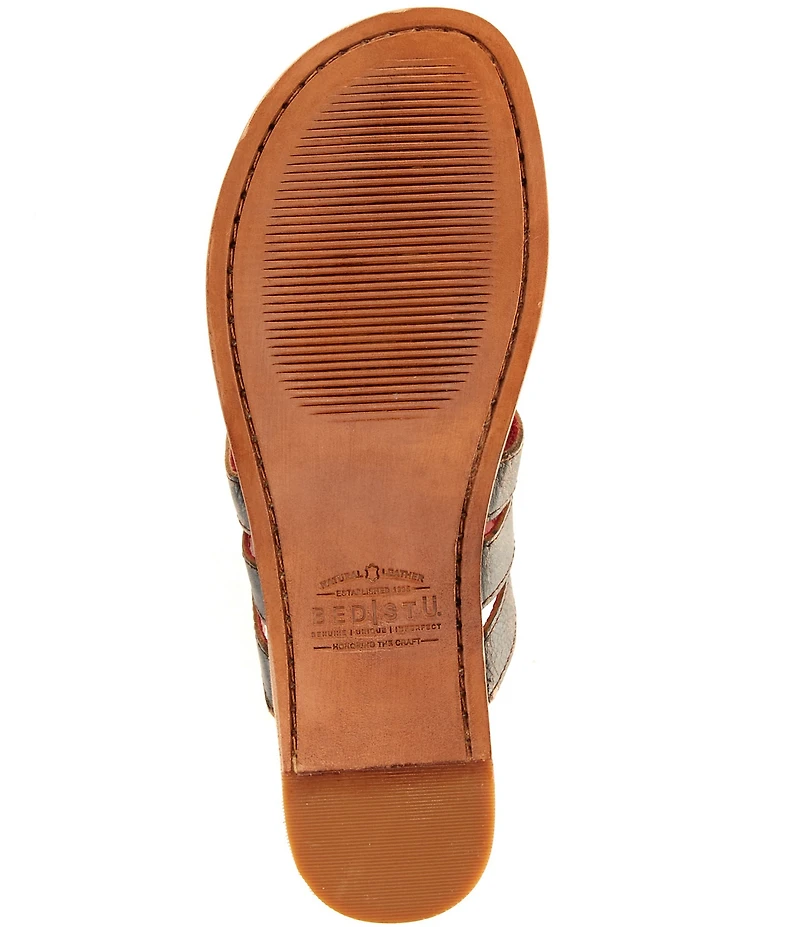 Bed Stu Yoli Leather Triple Banded Thong Sandals