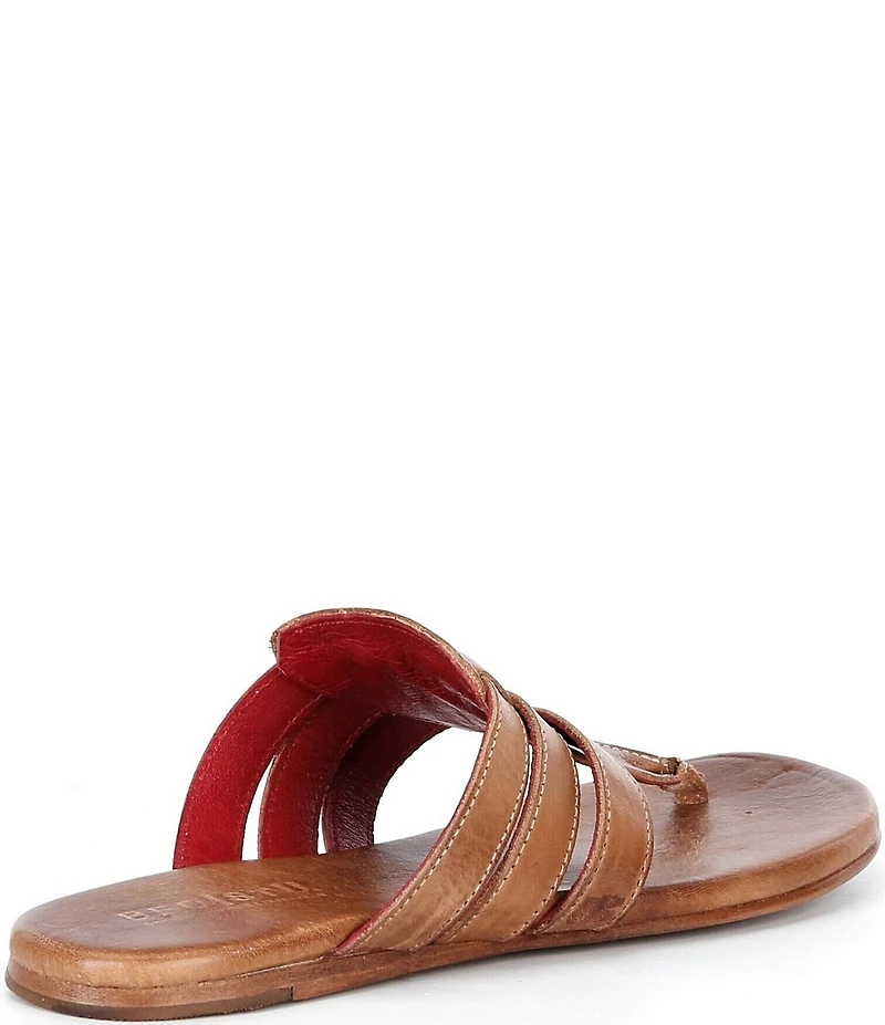 Bed Stu Yoli Leather Triple Banded Thong Sandals