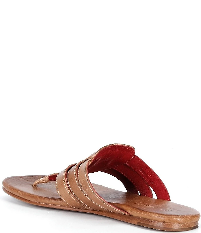 Bed Stu Yoli Leather Triple Banded Thong Sandals