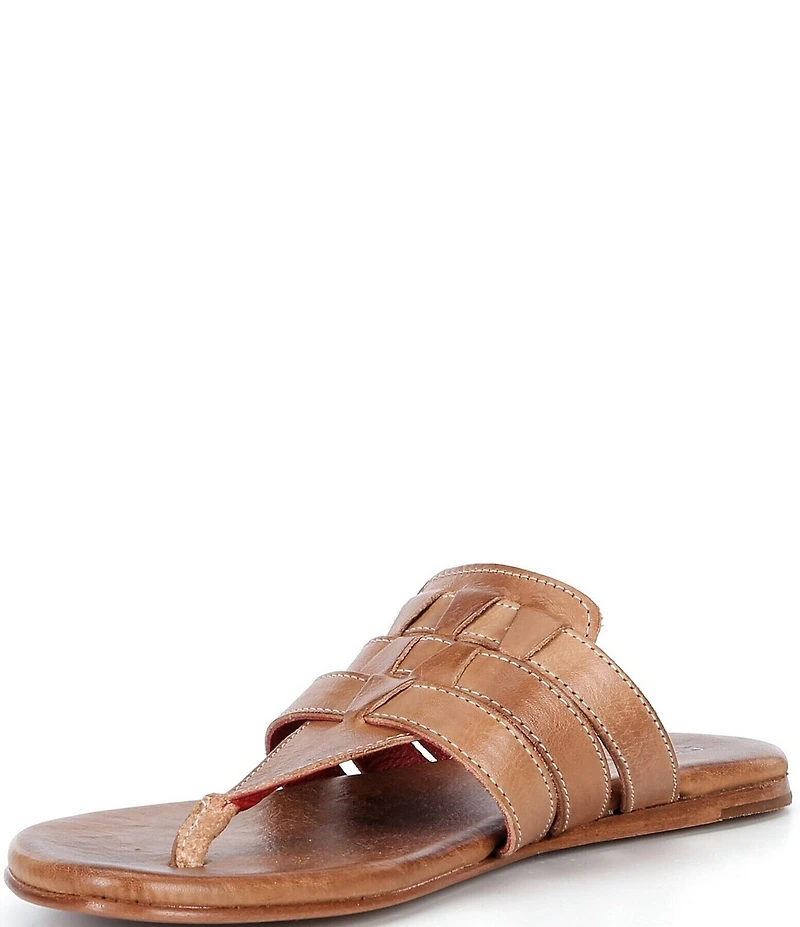 Bed Stu Yoli Leather Triple Banded Thong Sandals