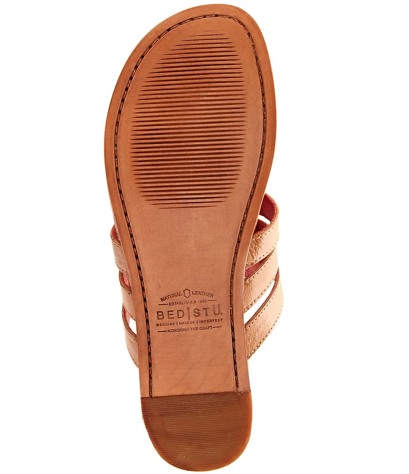 Bed Stu Yoli Leather Triple Banded Thong Sandals