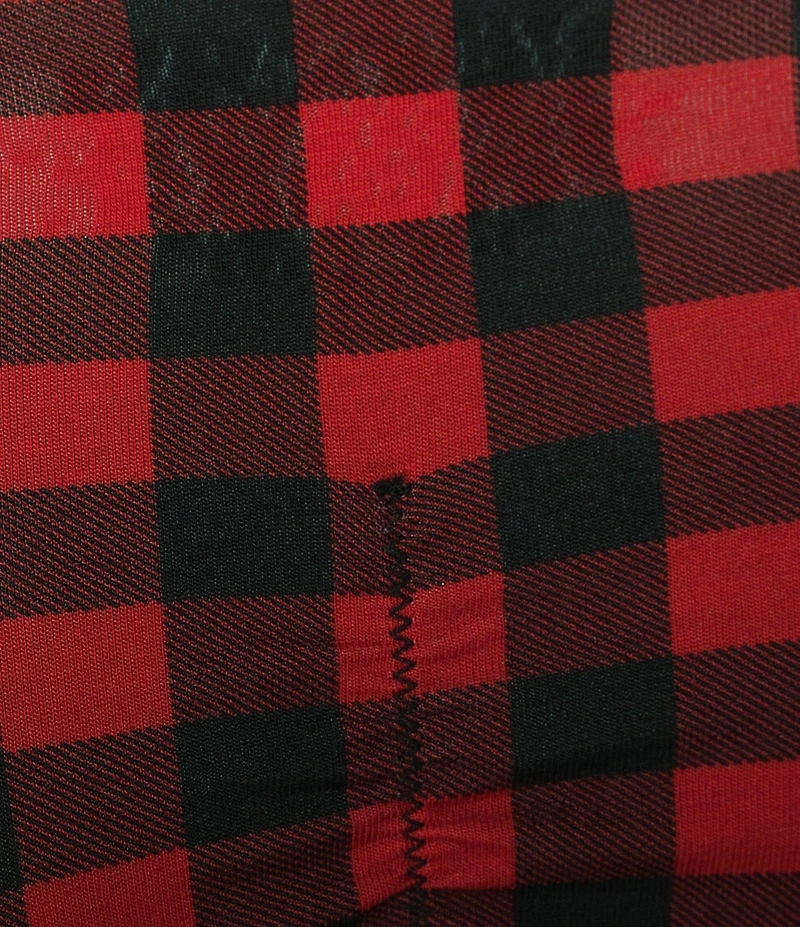 BedHead Knit Buffalo Plaid Print Bikini Panty