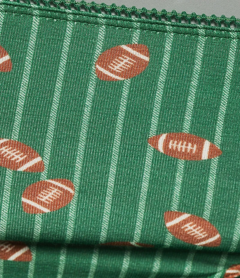 Bedhead Knit Football Print Wide Side Thong Panty